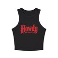 Howdy Tank Top — Western Graphic Women's Crop Tank