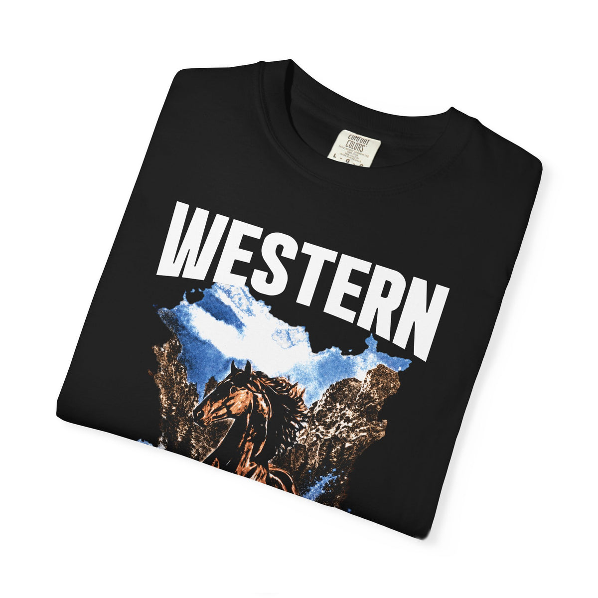 Western Horse T-Shirt — Vintage Rodeo Cowboy Graphic Tee
