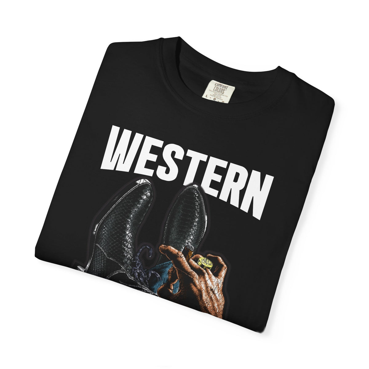 Western Alien Encounter T-Shirt — Vintage Sci‑Fi Cowboy Graphic Tee