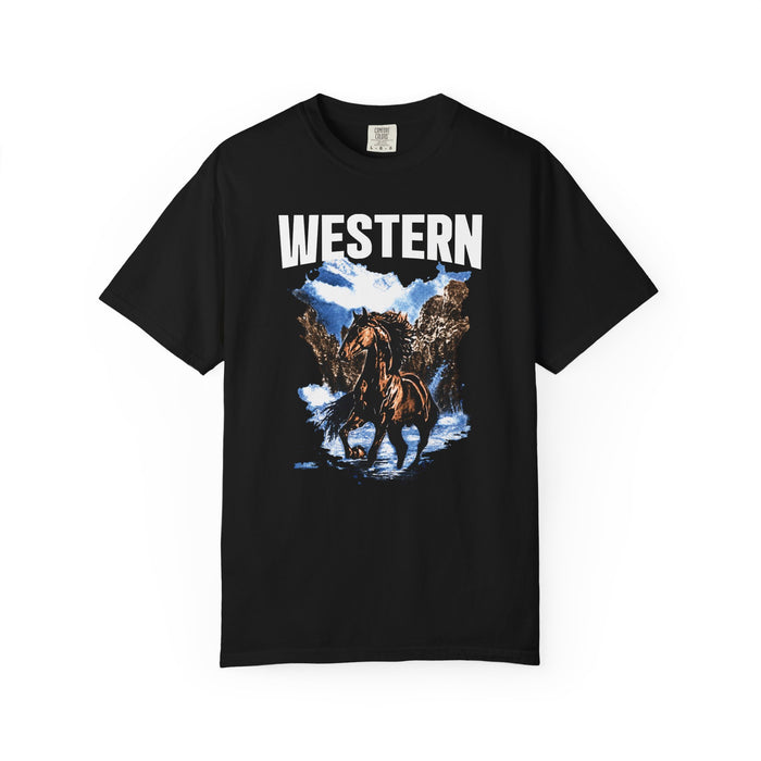 Western Horse T-Shirt — Vintage Rodeo Cowboy Graphic Tee