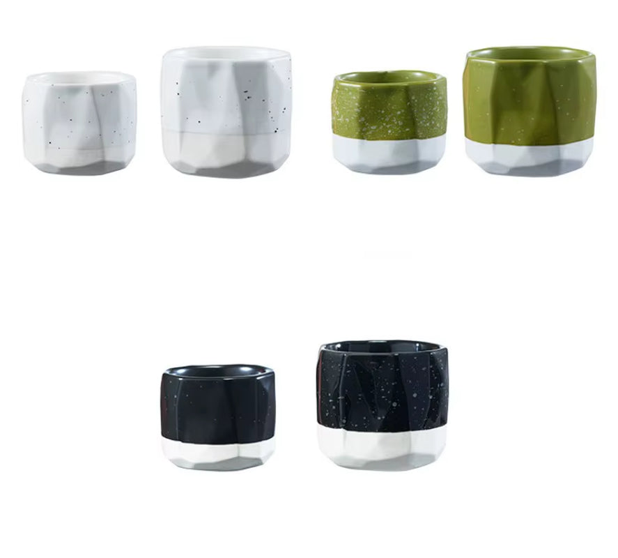 145Ml 260Ml Japanese Ceramic Espresso Coffee Tea Cup Custom Logo Handmade Porcelain Arabic Latte Cups Colored Coffee Mug
