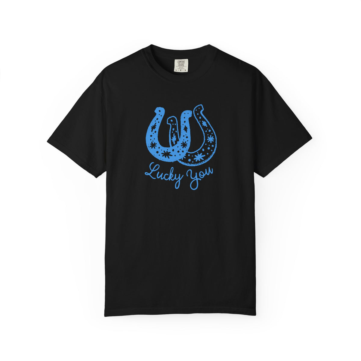 Lucky You Horseshoe T-Shirt — Hand-Drawn Western Graphic Tee