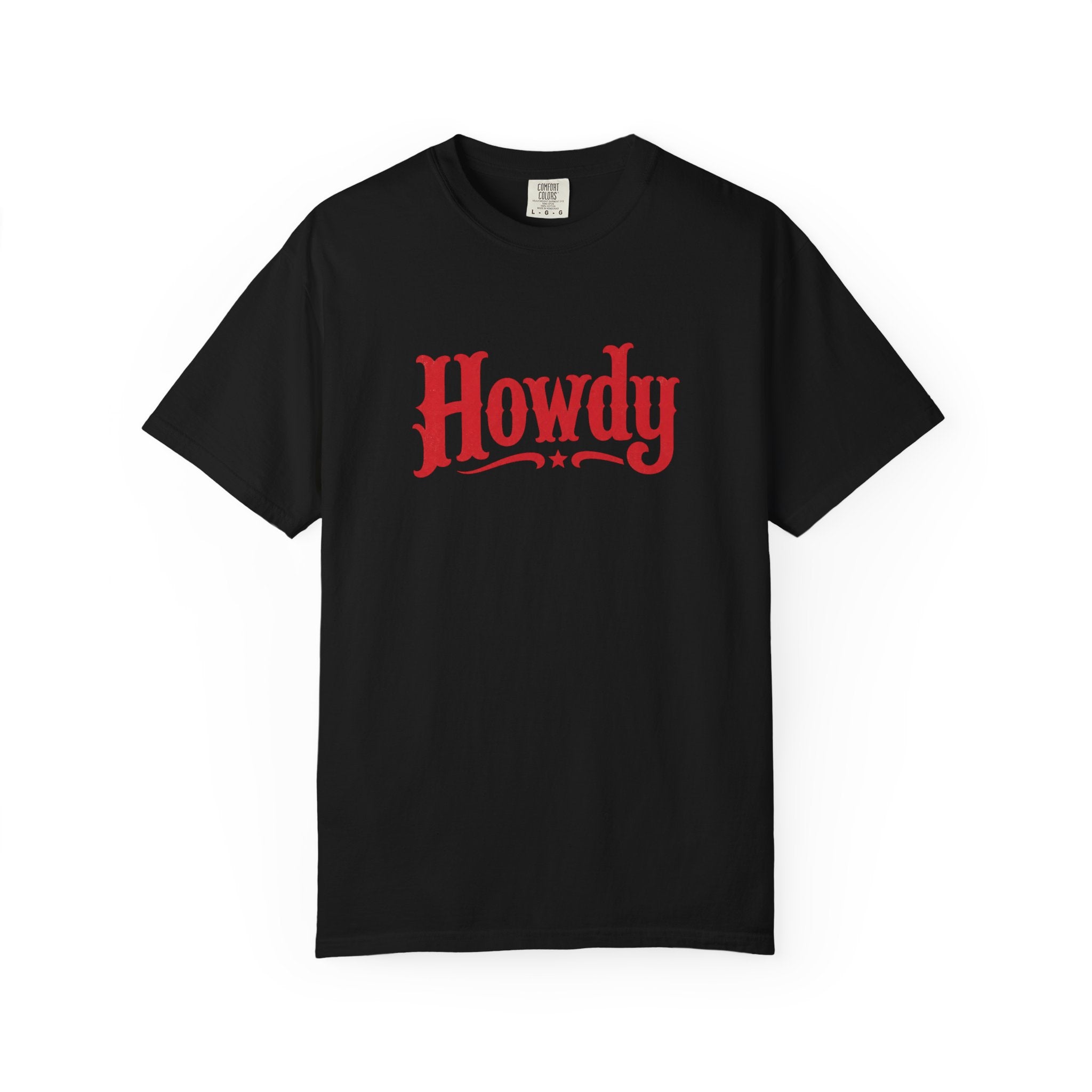 Howdy Graphic T-Shirt — Retro Western Greeting Tee