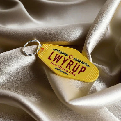 Breaking Bad Better Call Saul Goodman Keychain LWYRUP License Plate Keyring Vintage TV Series Peripheral Pendant