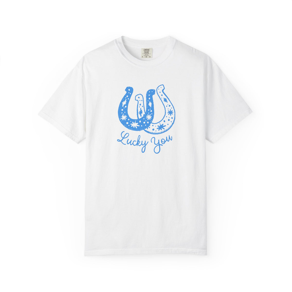 Lucky You Horseshoe T-Shirt — Hand-Drawn Western Graphic Tee