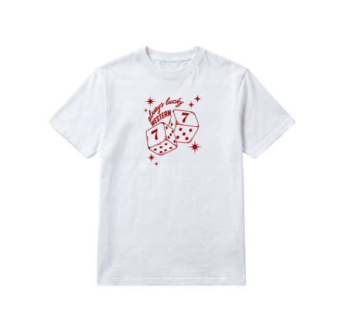Always Lucky Western T-Shirt — White