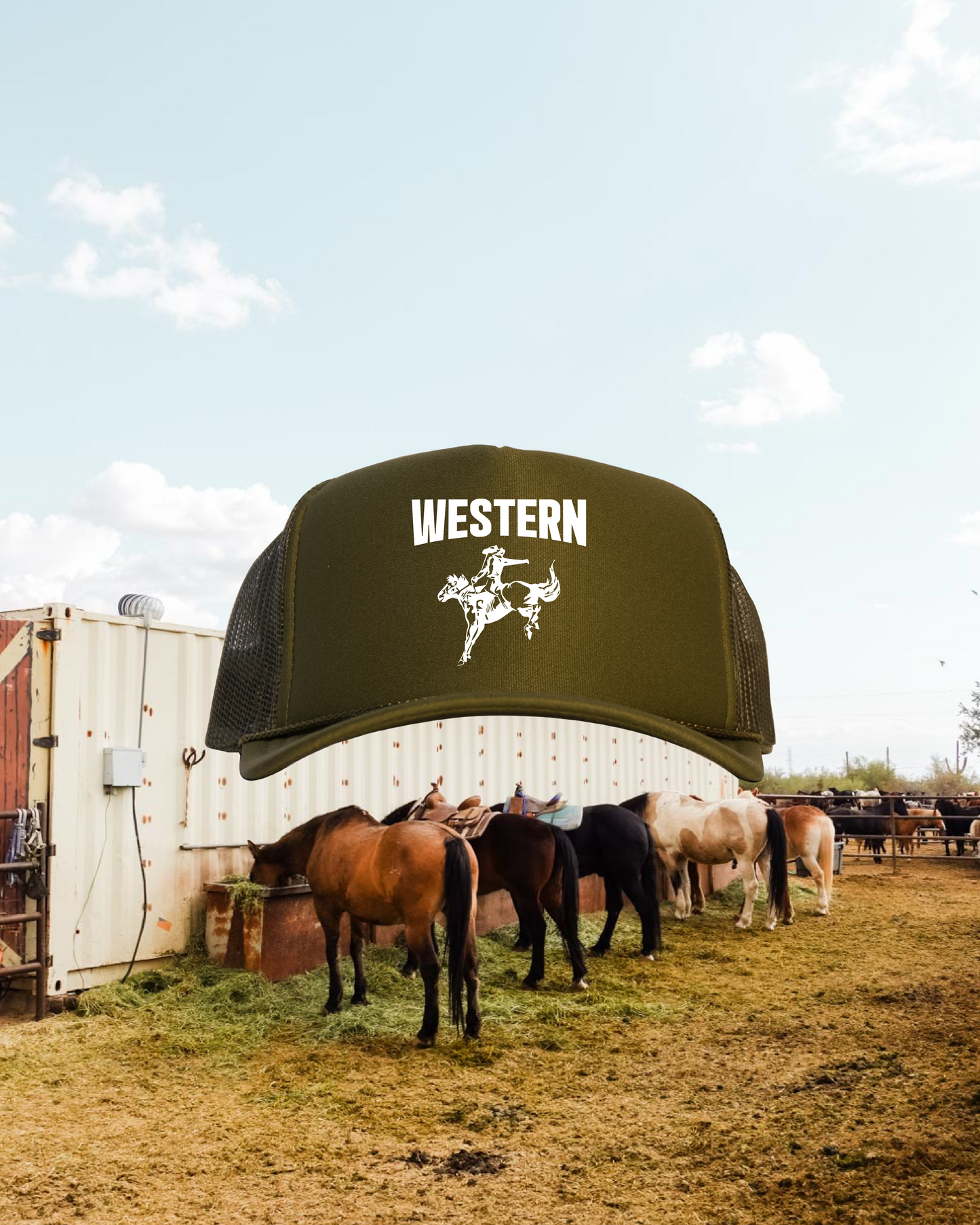 Bronco Western Trucker Hat