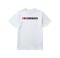 I Heart Cowboys T-Shirt — White