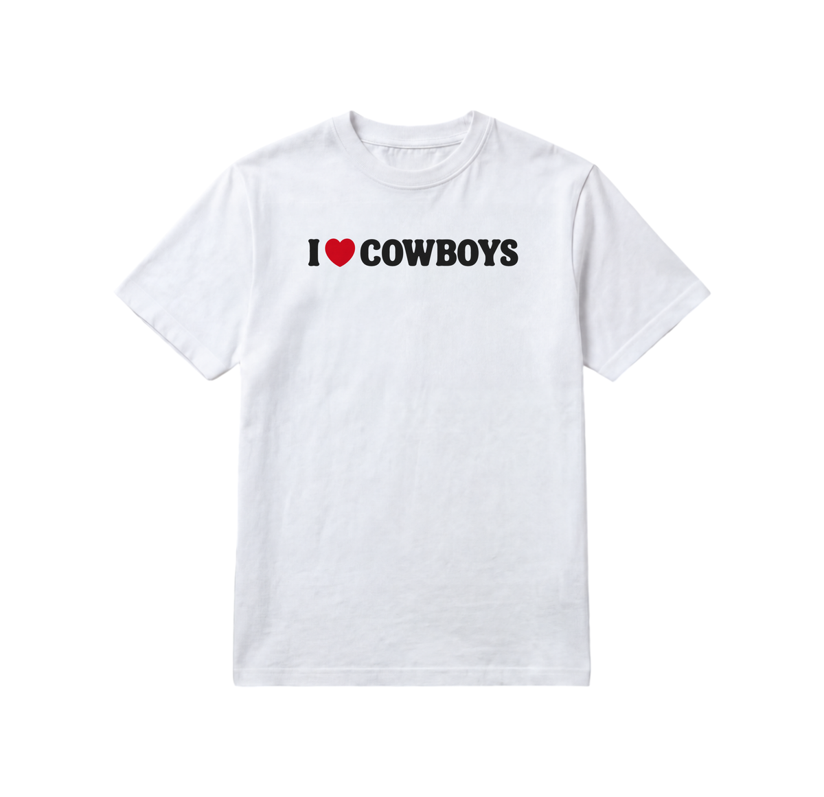 I Heart Cowboys T-Shirt — White