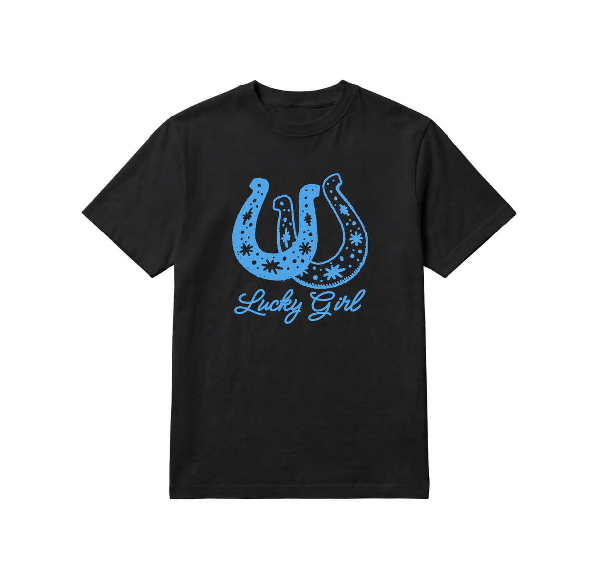 Lucky Girl T-Shirt — Lucky Horseshoe Western Graphic Tee