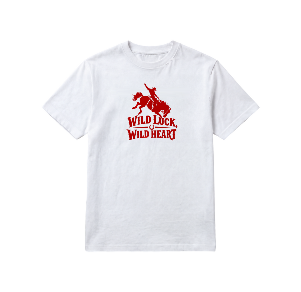 Wild Luck, Wild Heart T-Shirt — White