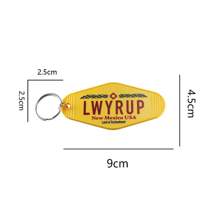 Breaking Bad Better Call Saul Goodman Keychain LWYRUP License Plate Keyring Vintage TV Series Peripheral Pendant